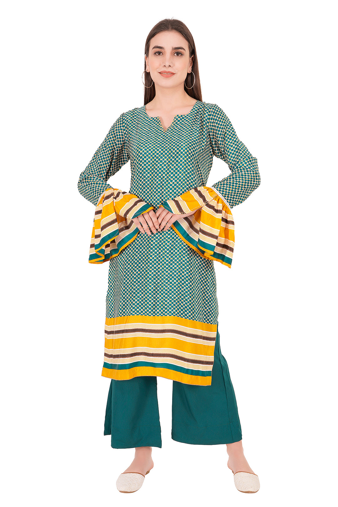 Designer Suit Style Cotton Printed Kurta Set