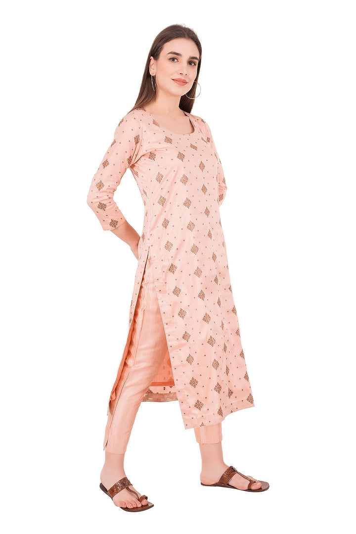 Kashmiri Embroidered Kurta - Ksona | Elegant Hand - Embroidered Cotton Kurta Set with Plazo and Dupatta, Perfect for Festive Occasions | Customized Kashmiri Embroidered Kurta Set