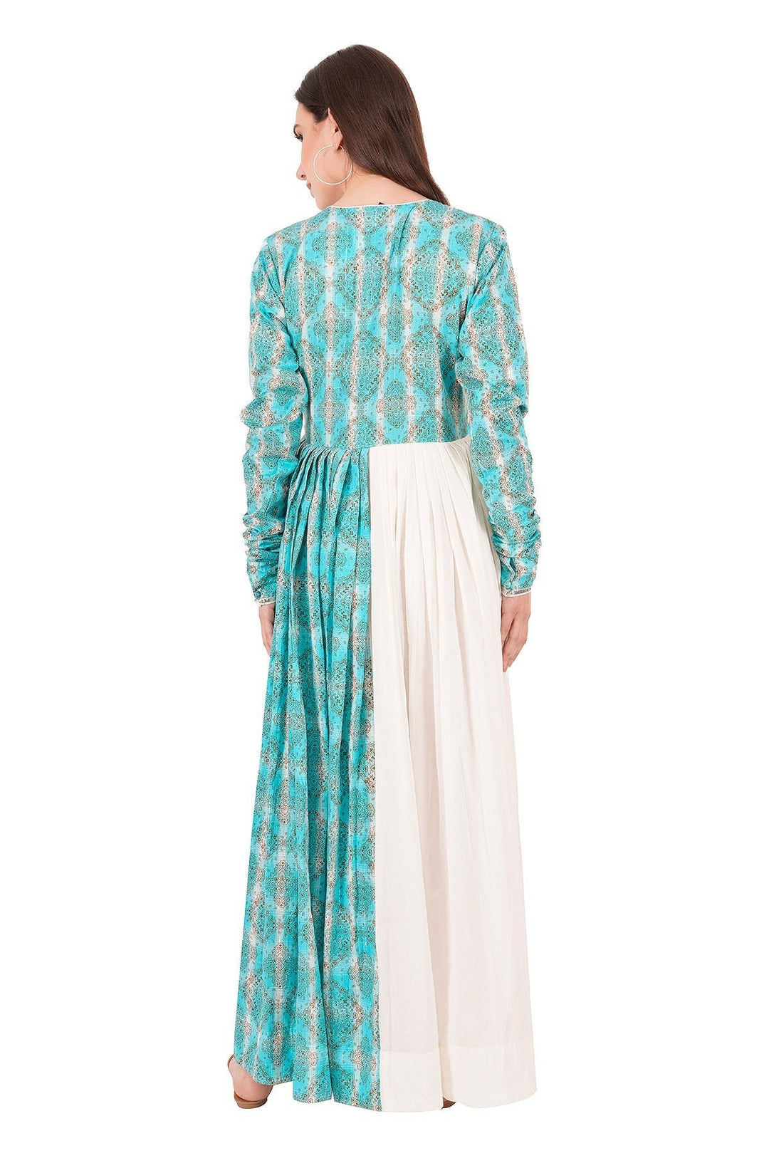 Kashmiri Embroidered Kurta - Ksona | Elegant Hand - Embroidered Cotton Kurta Set with Plazo and Dupatta, Perfect for Festive Occasions | Customized Kashmiri Embroidered Kurta Set