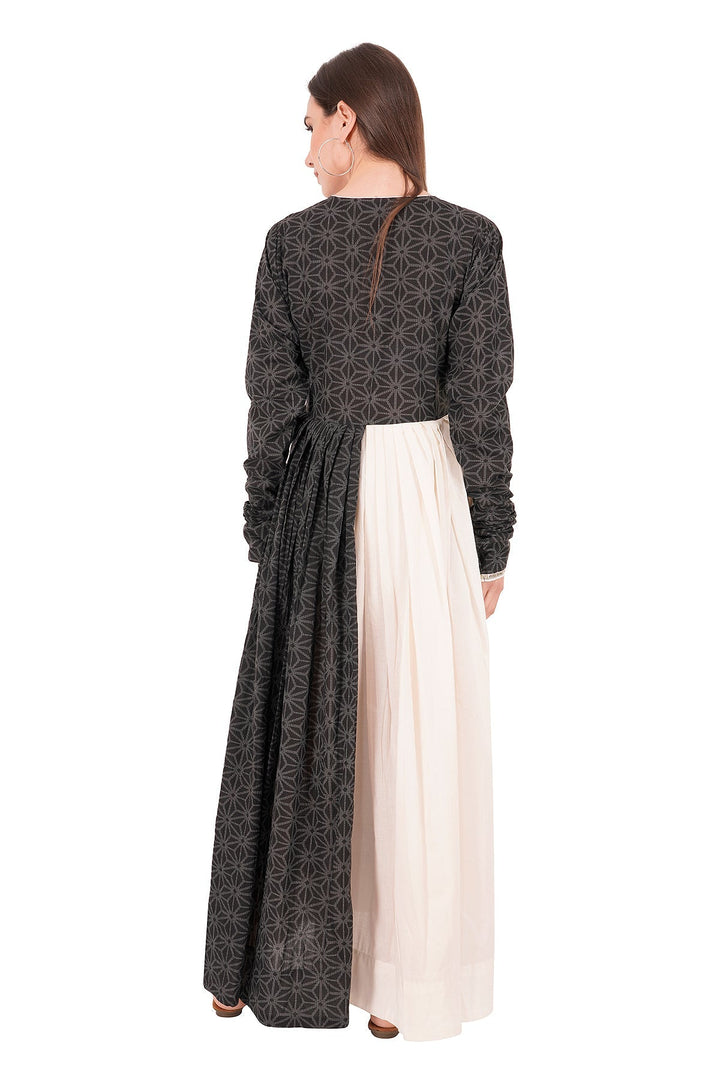 Kashmiri Embroidered Kurta - Ksona | Elegant Hand - Embroidered Cotton Kurta Set with Plazo and Dupatta, Perfect for Festive Occasions | Customized Kashmiri Embroidered Kurta Set