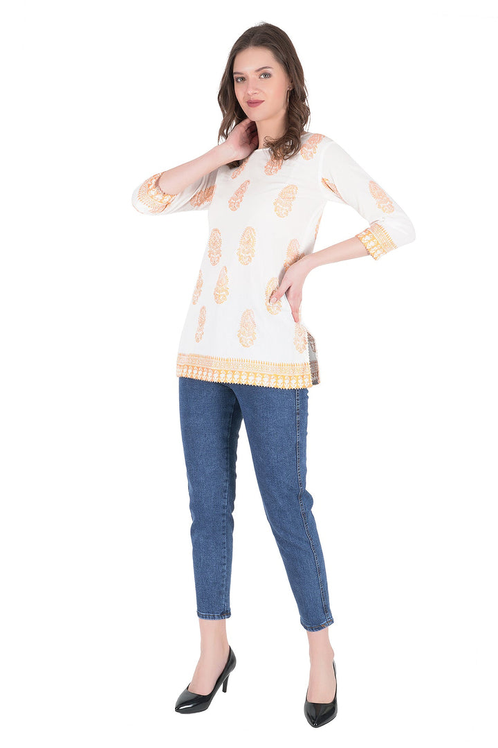 Kashmiri Embroidered Kurta - Ksona | Elegant Hand - Embroidered Cotton Kurta Set with Plazo and Dupatta, Perfect for Festive Occasions | Customized Kashmiri Embroidered Kurta Set
