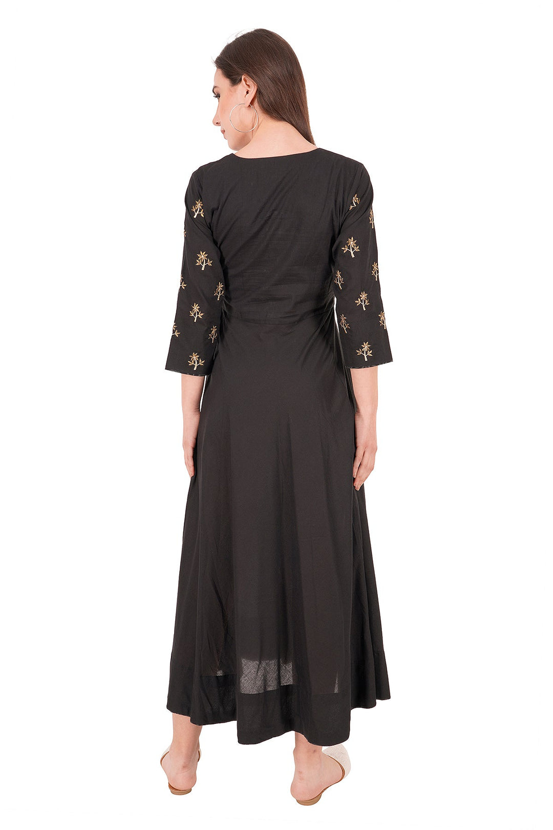 Kashmiri Embroidered Kurta - Ksona | Elegant Hand - Embroidered Cotton Kurta Set with Plazo and Dupatta, Perfect for Festive Occasions | Customized Kashmiri Embroidered Kurta Set