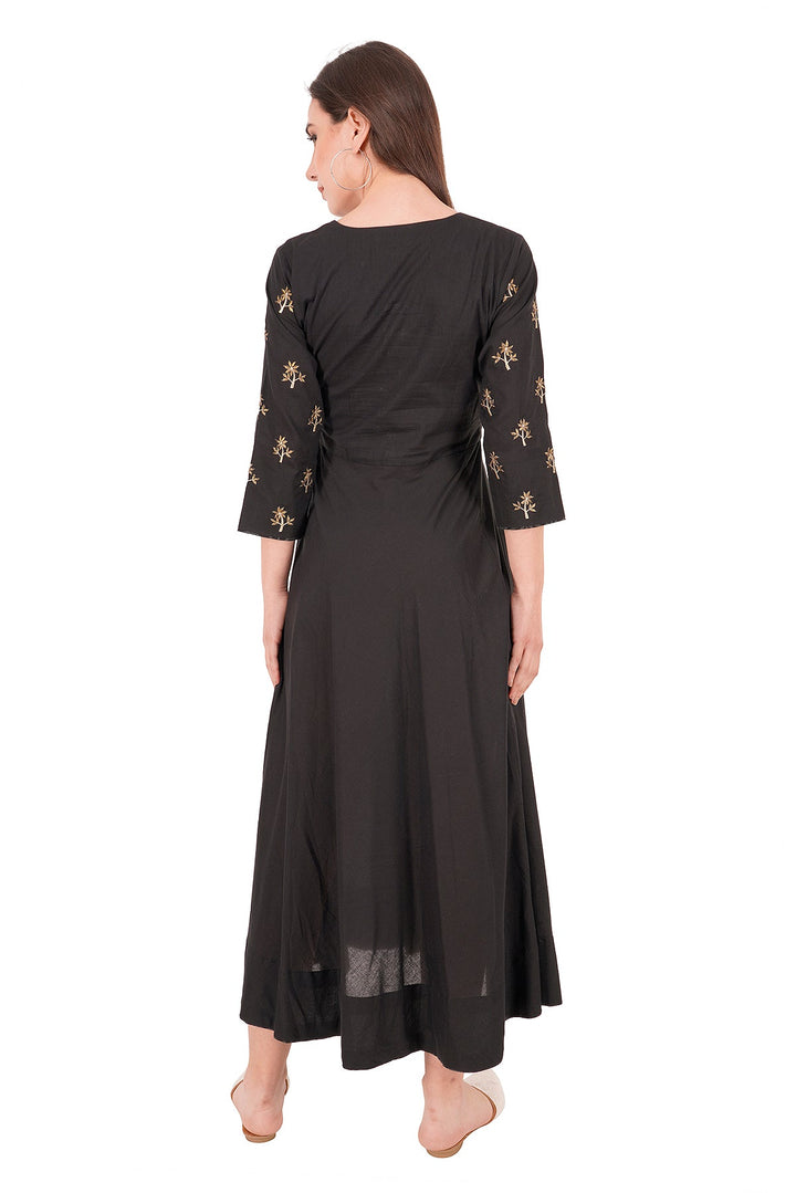 Kashmiri Embroidered Kurta - Ksona | Elegant Hand - Embroidered Cotton Kurta Set with Plazo and Dupatta, Perfect for Festive Occasions | Customized Kashmiri Embroidered Kurta Set