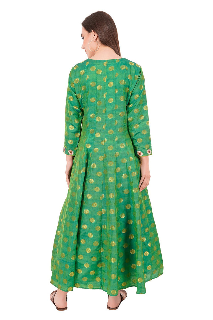 Kashmiri Embroidered Kurta - Ksona | Elegant Hand - Embroidered Cotton Kurta Set with Plazo and Dupatta, Perfect for Festive Occasions | Customized Kashmiri Embroidered Kurta Set