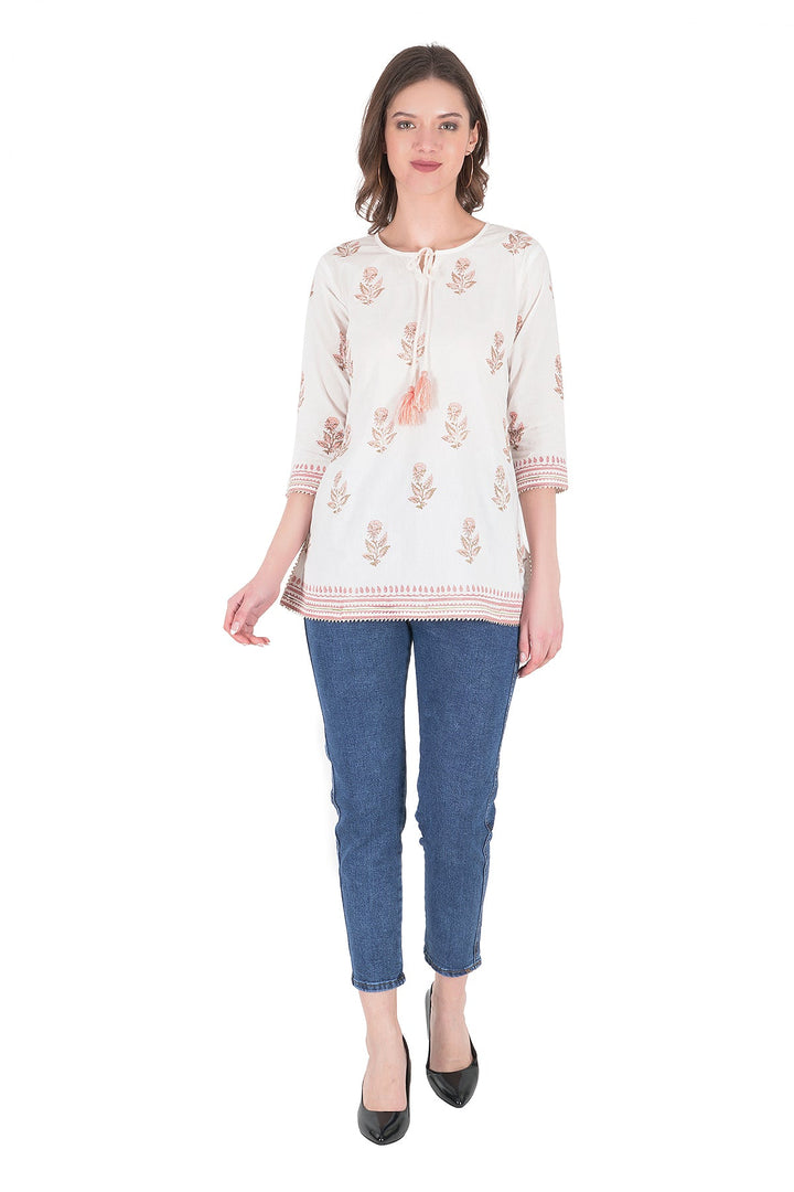 Kashmiri Embroidered Kurta - Ksona | Elegant Hand - Embroidered Cotton Kurta Set with Plazo and Dupatta, Perfect for Festive Occasions | Customized Kashmiri Embroidered Kurta Set