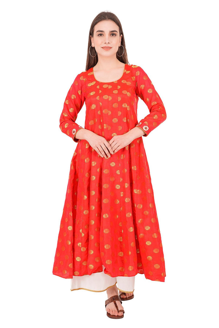 Kashmiri Embroidered Kurta - Ksona | Elegant Hand - Embroidered Cotton Kurta Set with Plazo and Dupatta, Perfect for Festive Occasions | Customized Kashmiri Embroidered Kurta Set