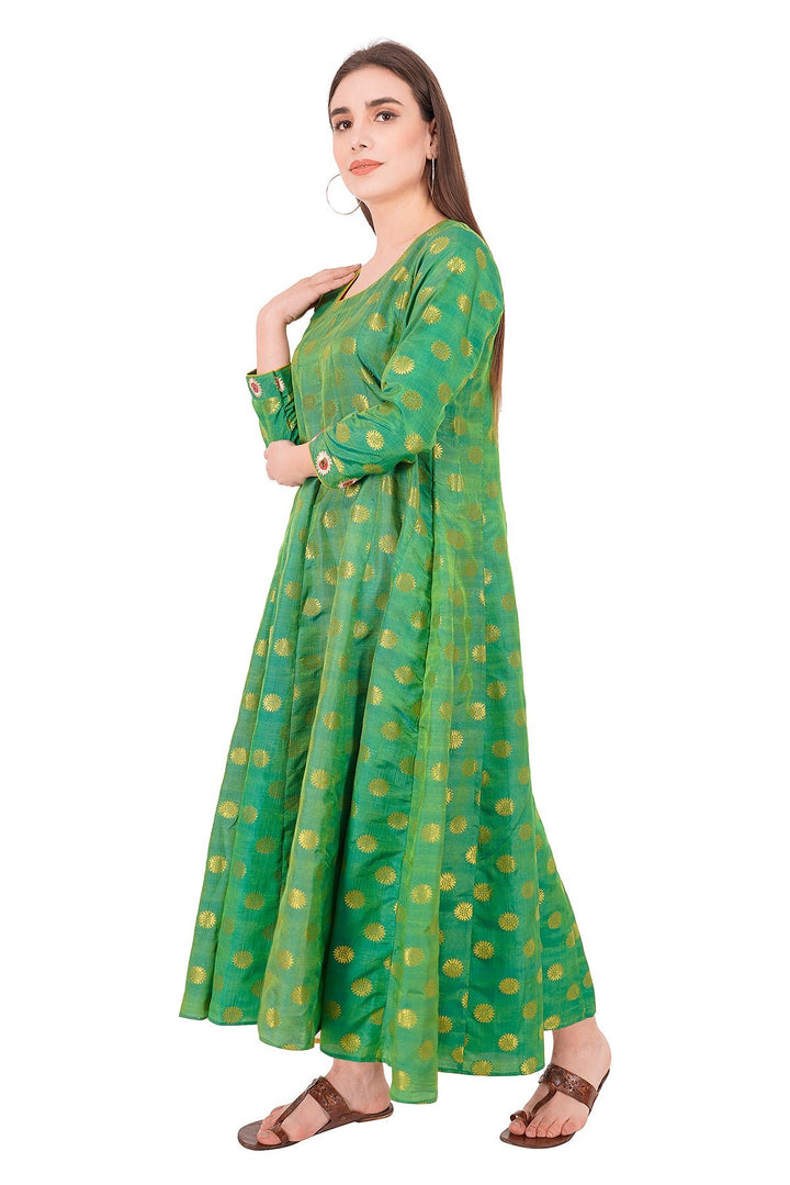 Kashmiri Embroidered Kurta - Ksona | Elegant Hand - Embroidered Cotton Kurta Set with Plazo and Dupatta, Perfect for Festive Occasions | Customized Kashmiri Embroidered Kurta Set