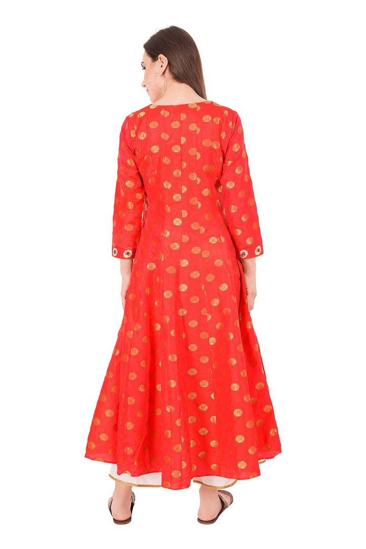 Kashmiri Embroidered Kurta - Ksona | Elegant Hand - Embroidered Cotton Kurta Set with Plazo and Dupatta, Perfect for Festive Occasions | Customized Kashmiri Embroidered Kurta Set